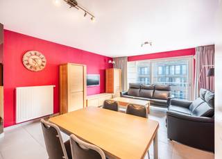 Don’t miss this opportunity: A move-in-ready apartment with a side view of the sea in a prime location in Koksijde!<br /><br />Located on the second floor of the well-maintained Santos Secundo residence (built in 2011), this move-in-ready apartment boasts an excellent location. The sea is literally just around the corner, the Schipgat Dunes serve as your green backyard, and the lively center of Koksijde is just a few minutes’ walk away. The ideal base for anyone looking for a carefree second home on the Belgian coast.<br /><br />Layout:<br />Spacious entry hall | bright living area with a fully equipped open kitchen | sunny balcony with a side view of the sea | bathroom with a bathtub and vanity | separate guest restroom with a sink | first bedroom with bunk beds | spacious second bedroom with access to the rear balcony.<br /><br />Are you looking for a move-in-ready apartment in a prime location, close to the sea, the dunes, and downtown? Contact us today for more information or to schedule a visit.