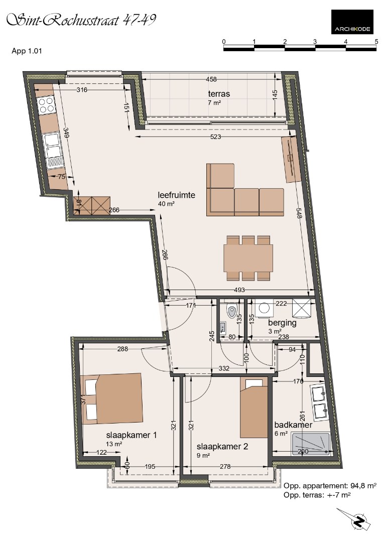 Appartement à vendre à Hal avec 2 chambres - photo 3