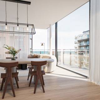 Dit rustig gelegen appartement bevindt zich in de klassevolle nieuwbouwresidentie 'Belmaris', op enkele passen van het strand, de tramhalte en op wandel- en fietsafstand van diverse winkels en eetgelegenheden.<br />Het appartement is praktisch ingedeeld en bestaat uit een inkomhal, woonkamer die toegang geeft tot het exclusieve terras (23m²), volwaardige slaapkamer, badkamer met dubbel lavabomeubel en inloopdouche, apart toilet en berging met aansluiting <br />Dit kwalitatief afgewerkt appartement voldoet aan alle hedendaagse normen! Het appartement is energiezuinig en de verwarming wordt voorzien via een warmtepomp (lucht/water) die op afstand kan geregeld worden. Bovendien is het appartement voorzien van zonnepanelen.<br />De koper heeft nog volledige inspraak op de binnenafwerking! <br />Mogelijkheid tot aankoop van een staanplaats, garage of berging in de residentie!<br />Contacteer ons snel om de vele troeven van dit appartement verder te ontdekken!