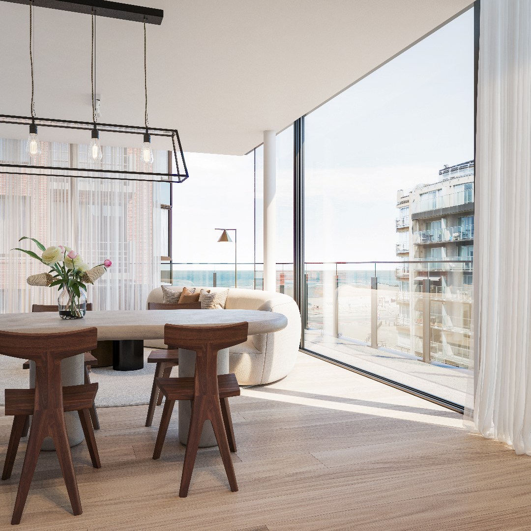 Exclusief nieuwbouwappartement met terras en zijdelings zeezicht! - foto 1