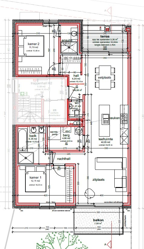 1e VERDIEP - Nieuwbouwappartement - 2 kamer & 2 terrassen ! - foto 3