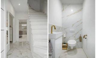 Cette maison semi-mitoyenne totalement et soigneusement rénovée est située dans une rue calme et allie confort, espace et une disposition pratique.En...