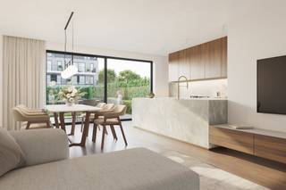 <h3><strong>SCHUTTERSHOF - WONEN IN DE GROENE LONG ROND ANTWERPEN MET 6% BTW-voordeel*</strong></h3>
<p><span><br /></span><span><strong>Schuttershof</strong> is een gloednieuw woonproject in het hart van <strong>Mariaburg</strong>, in de groene rand rond Antwerpen. De zonovergoten, ruime terrassen geven elk appartement een uitzonderlijk gevoel van <strong>licht en ruimte</strong>. Alle appartementen zijn uitstekend georiënteerd op het zuid/westen en kijken uit op tuinen. De gelijkvloerse appartementen hebben boven op de perfecte oriëntatie ook tuinen en terrassen tot wel <strong>180m²</strong>.<br /><br /></span><strong></strong></p>
<p><strong>Comfortabel wonen met energiezuinige technieken</strong><br />Schuttershof biedt appartementen van <strong>1 tot 2 slaapkamers</strong> (60 m² tot 103 m²), volledig <strong>af te werken naar uw smaak</strong> dankzij persoonlijke klantenbegeleiding. Het project wordt ontwikkeld met een sterke focus op energiezuinigheid: verwarming via <strong>warmtepomp</strong> en <strong>vloerverwarming. </strong><span>Dit heeft een grote impact op uw energieverbruik, we spreken voor dit project dan ook over een <strong>epb van 30 of Label A-plus</strong>.<br /><br /><strong>Ligging en faciliteiten<br /></strong>U heeft de mogelijkheid ondergrondse parkeerruimte aan te kopen. Er is voor alle bewoners een grote fietsenstalling ter beschikking, openbaar vervoer vindt u op wandelafstand.<br /><br />Wonen in het centrum van Mariaburg biedt enorm veel voordelen: bakker, slager, grootwarenhuis (Delhaize), restaurants, cafés: u vindt alles op wandelafstand. Mariaburg geeft een uniek dorpsgevoel in de groene long rond Antwerpen. U bent op een twintigtal minuten met trein of auto in centrum Antwerpen maar Brasschaat, Ekeren en Kapellen liggen vlakbij en voorzien u ook van alle faciliteiten.<br /></span></p>
<p><strong><br />Beschikbaarheid en prijzen <br /></strong><strong>2-slaapkamerappartementen vanaf € 325.000</strong> (excl. btw en registratierechten)<br />Oppervlaktes vanaf <strong>92 m²</strong></p>
<br />
<p></p>
<p><span> </span></p>
<p><span> </span></p>