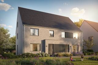 Hectaar realiseert een exclusief woonproject in Belsele, waar lot 03 en lot 04 deel uitmaken van een rustig en groen woonerf. Deze energiezuinige halfopen bebouwingen combineren comfort, duurzaamheid en een moderne architectuur. Bovendien hebben kopers de mogelijkheid om de afwerking volledig zelf te bepalen in samenspraak met onze partnerleveranciers, zodat de woning volledig afgestemd is op uw persoonlijke stijl en wensen.<br />Beide woningen beschikken over een vaste parkeerplaats/carport, centraal gelegen vooraan het woonerf.<br /><br /><strong>Indeling van de woning lot 04:</strong><br />Gelijkvloers: Inkomhal met gastentoilet, ruime berging, lichtrijke leefruimte met open keuken <br />Verdieping: Nachthal met afzonderlijk toilet, drie volwaardige slaapkamers (16,51m² - 13,49m² - 12,91m²), ruime badkamer met ligbad, inloopdouche en dubbele lavabo<br />Zolder: Vaste trap naar de zolderverdieping (47,5m²) – extra ruimte met diverse afwerkingsmogelijkheden<br /><br /><strong>Duurzaam en comfortabel wonen</strong><br />- Energiezuinige bouw <br />- Zonnepanelen inbegrepen<br />- Vloerverwarming op het gelijkvloers<br />- Regenwaterput van 7.500L – aangesloten op toiletten, wasmachine en buitenkraan<br />- Gelegen in een groen woonerf – met rustige, autoluwe omgeving<br /><br />Bent u op zoek naar een energiezuinige, halfopen bebouwing met volledige inspraak in de afwerking? Ontdek de plannen op www.hectaar.be of neem contact met ons op voor meer informatie en een afspraak.