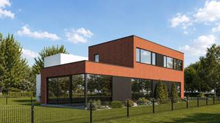 Deze nieuwbouwwoning biedt u alle modern comfort door het gebruik van onder andere vloerverwarming, zonnepanelen, regenwaterput, ... . Het pand geniet van veel lichtinval door de kamerhoge raampartijen. <br /><br />Het pand wordt gekenmerkt door een strakker architectuur met speling in materialen in de gevel.<br /><br />De gelijkvloerse verdieping bestaat uit een inkomhal met gastentoilet, ruimte leefruimte met open keuken, bergruimte en bureau. Het eerste verdiep biedt u verder 3 ruime slaapkamers en een volledig uitgeruste badkamer. <br />De woonst beschikt verder nog over een oprit met carport. <br /><br />Op vandaag heeft u de mogelijkheid om zelf nog de afwerking van het pand mee te bepalen. Wees er dus snel bij. <br /><br />Het perceel van 678 m² heeft de ideale verhoudingen en zorgt voor wooncomfort en een aangename buitenbeleving. De grond maakt deel uit van verkaveling bestaande uit 2 percelen voor open bebouwing. <br /><br />De bouwvergunning, plannen en lastenboek kan u downloaden op onze site. 