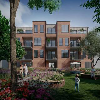 Dit 2-slaapkamerappartement van ca. 106 m² bevindt zich op de tweede verdieping van blok A, gelegen aan de Liersesteenweg 212 te Mortsel. Indeling:- inkomhal met gastentoilet (16,5 m²)- leefruimte met open keuken (37,5 m²)- berging (3 m²)- slaapkamer 1 (16 m²)- slaapkamer 2 (10,5 m²)- badkamer (5,5 m²)- terras (8 m²)Bent u geïnteresseerd in dit appartement te koop in Mortsel? Aarzel dan niet om contact met ons op te nemen. Wenst u uw eigendom ook te koop of te huur te stellen? We helpen u graag verder. Steeds tot uw dienst om u verder te helpen met al uw vragen over vastgoed!