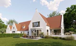 Unieke villa met notariskantoor , garagecomplex en opslagruimte een vijver en een perceel van 6.300 m² – Centrum Woumen.Woumenweg 260–262Architect:...