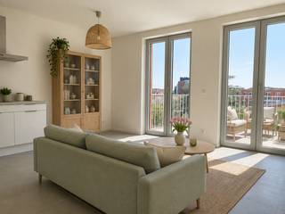 Dit appartement op de 3e verdieping in nieuwbouwproject Hof Berlamuze combineert eigentijds wooncomfort met een groene en rustige omgeving, op wandelafstand van de historische binnenstad van Lier. <br /><br />De indeling is doordacht en praktisch: 1 slaapkamer vooraan en een open keuken met leefruimte achteraan met aansluitend het terras.<br /><br />De badkamer is stijlvol ingericht en voorzien van een inloopdouche, modern lavabomeubel en WC. Er is ook een berging.<br /><br />Het appartement is afgewerkt met kwalitatieve, onderhoudsvriendelijke materialen en uitgerust met energiezuinige vloerverwarming (verwarmen én koelen), wat garant staat voor een aangenaam comfort. <br /><br />Er is een breed Zuid-gericht terras en u hebt toegang tot een fietsenstalling.<br /><br />Huurvoorwaarden:<br />-Huurprijs : 1.050 Euro/maand<br />-Bijkomende provisie : 110 Euro/maand<br />-Aparte meterstanden ter eigen afrekening van privatief water en elektriciteitsverbruik.<br />-1-jarig huurcontract, stilzwijgend verlengbaar<br />-Maximaal 2 personen<br />-3 maanden huurwaarborg<br />-beschikbaar vanaf 1/9.<br /><br />Info of afspraak: wonen@fidesinvest.be - 03 232 54 00 <br /><br />Het appartement wordt ongemeubeld verhuurd. De getoonde inrichting op sommige foto's is digitaal gesimuleerd en dient enkel ter inspiratie.