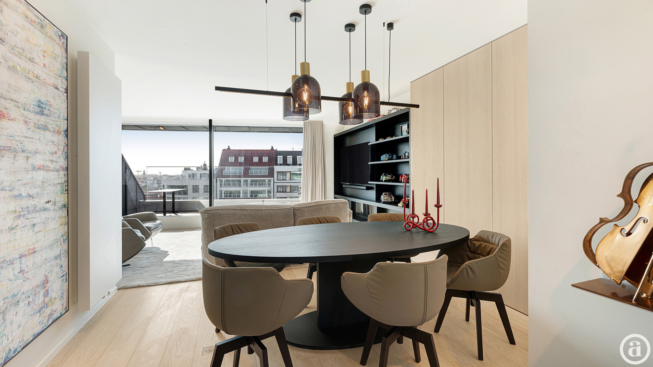 Prachtig duplexappartement met 3 slaapkamers en panoramische uitzichten in het Zoute. - foto 4