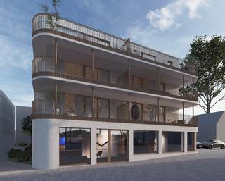 Nieuwbouwappartement op 1ste verdieping in blok E van project Mienas aan het kerkplein in As. Dit appartement is als volgt ingedeeld: inkomhal, toilet, berging/technische ruimte, woonkamer opgedeeld in zithoek en eethoek met open keuken, via schuifraam toegang tot terras, 2 slaapkamers, badkamer. Via 1 slaapkamer kan je ook naar het terras. In de ondergrondse parkeergarage kan autostaanplaats en kelderberging aangekocht worden. De koper kan afwerking van vloer, keuken, badkamer en binnendeuren nog mee kiezen volgens budgetten die hiervoor voorzien zijn bij een leverancier aangeduid door de projectontwikkelaar.