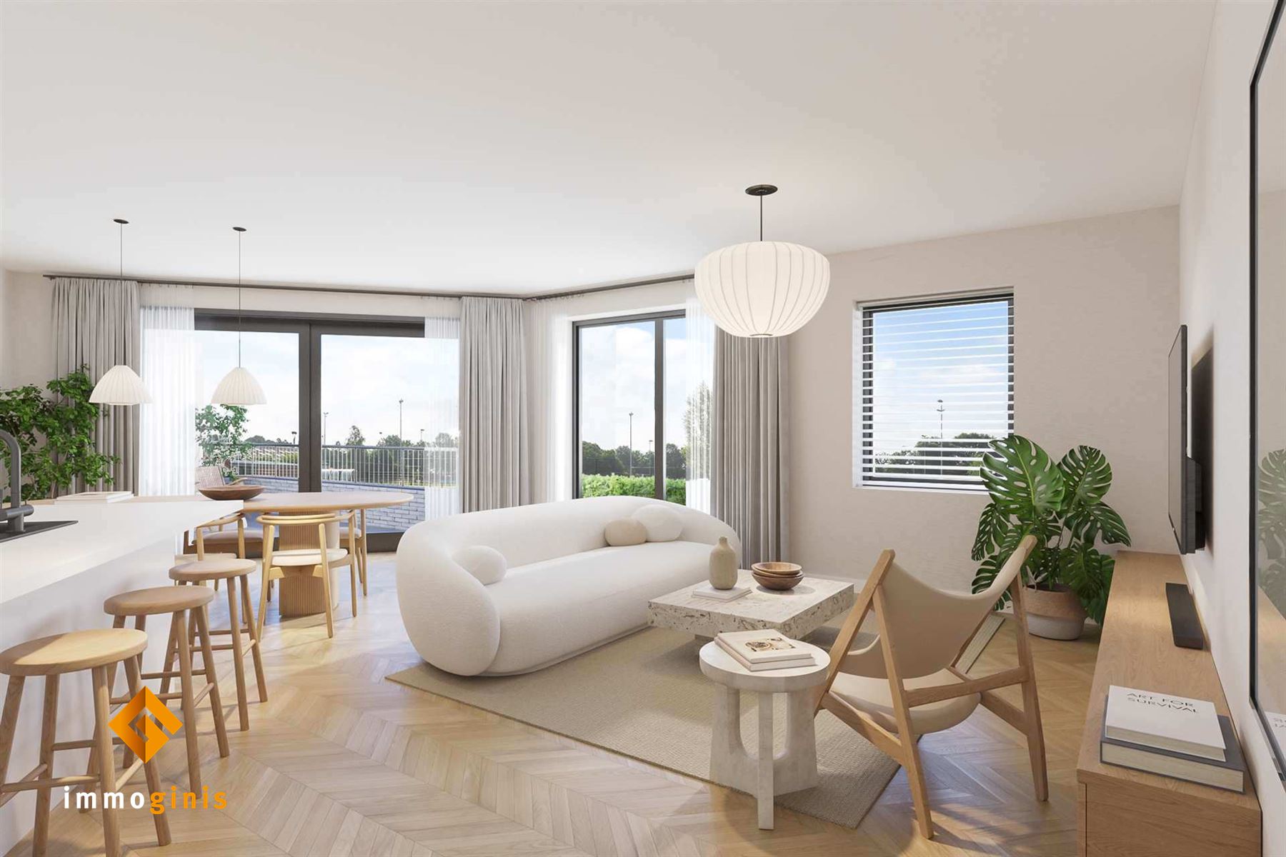 Gelijkvloers appartement met 1 slaapkamer en overdekt terras. - foto 5