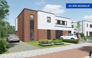 <p><strong>Nieuwbouwwoning Lot 1, Zilverenhoeksteenweg Kalmthout<br /></strong><br />Deze moderne<span> </span><strong>BEN-nieuwbouwwoning (E-peil ≤20)</strong><span> </span>maakt deel uit van een kleinschalig project van 4 woningen in Kalmthout-Nieuwmoer. De woning wordt volledig afgewerkt en geschilderd opgeleverd en combineert<span> </span><strong>energiezuinig wonen</strong><span> </span>met een hoogwaardige afwerking en veel aandacht voor comfort.</p>
<h3>Indeling</h3>
<p><strong>Gelijkvloers:</strong><span> </span>inkomhal met gastentoilet en handenwasser, ruime leefruimte met open keuken en schuifraam naar het terras en de zuid-gerichte tuin, aansluitende berging/wasplaats.<br /><strong>Verdieping:</strong><span> 4</span> slaapkamers, badkamer met ligbad, inloopdouche en lavabo-meubel, aparte technische ruimte.</p>
<h3>Afwerking & kwaliteit</h3>
- Aluminium ramen met hoogrendementsglas en 3-puntssluitingen (isolatie + veiligheid)<br />- Gevelafwerking in genuanceerde gevelsteen en witte pleisterbekleding<br />- Plat dak met hoogwaardige isolatie (PUR-platen) en dakvenster in de badkamer<br />- Pleisterwerken op alle muren en plafonds, chape met isolerende ondervloer op alle verdiepingen<br />- Binnendeuren in schilderuitvoering, trap in eerste keus beuk<br />
<h3>Sanitair & keuken</h3>
- Badkamer uitgerust met<span> </span><strong>ligbad, inloopdouche, lavabo-meubel en 2 toiletten<br /></strong>- Buitenkranen: regenwaterkraan voor wasmachine + extra buitenkraan<br />- Budget sanitair:<span> </span><strong>€6.500 excl. BTW</strong><span> </span>(Desco)<br />- Budget keuken:<span> </span><strong>€15.000 excl. BTW</strong><br />
<h3>Verwarming & energie</h3>
<strong>- Warmtepomp lucht-water</strong><span> </span>met vloerverwarming/koeling op alle verdiepingen<br />- Boiler 190 liter voor sanitair warm water<br />- Elektrische handdoekdroger in de badkamer<br />- Module voorzien voor<span> </span><strong>actieve koeling</strong><span> </span>in de zomer<br /><strong>- Zonnepanelen</strong><span> </span>inbegrepen<br /><strong>- Ventilatiesysteem D</strong><span> </span>conform EPB<br />- Regenwaterput (7.500 l) en septische put (2.000 l)<br />
<h3>Buitenruimte</h3>
- Zuidgerichte tuin met terras en tuinhuis<br />- Oprit en buitenaanleg nog door de koper te voorzien<br />
<p>Contacteer ons voor extra informatie en het lastenboek.<br />Aandeel grond = 190.000 euro met registratierechten 12%<br />Constructie= 325.000 euro met BTW 6% indien u aan de voorwaarden voldoet<br /><br />De bouwwerken van deze woningen worden uitgevoerd door RDS Construct.</p>