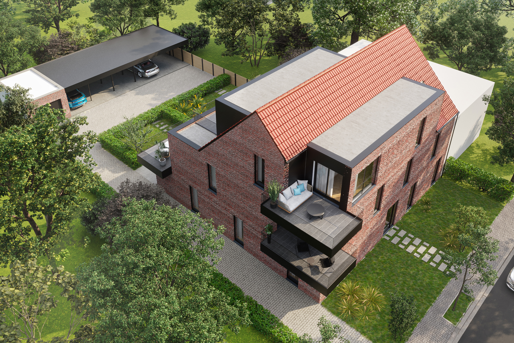 Nieuwbouwappartement van 87m² met 1 slpk. &amp; terras - foto 2