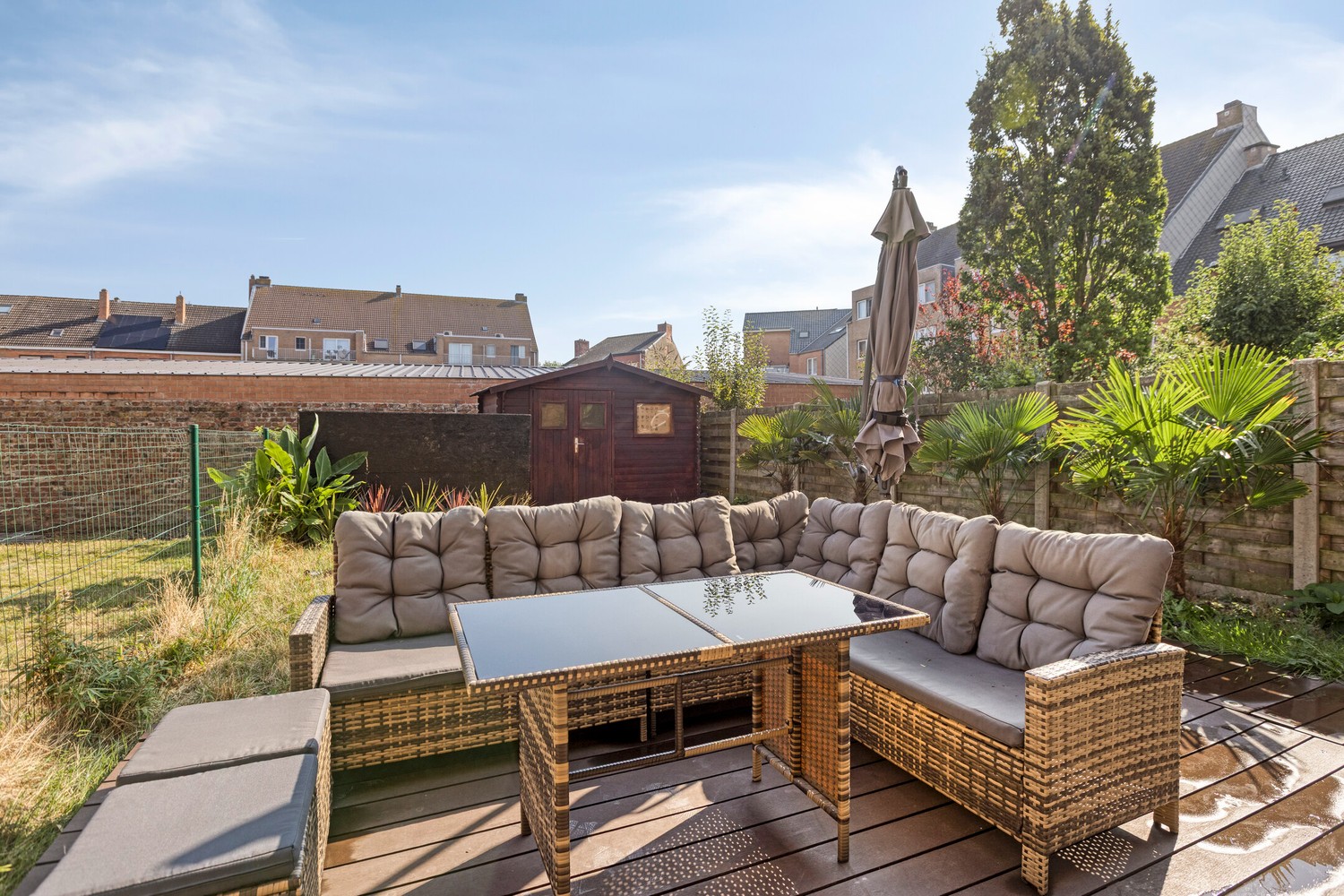 OOSTENDE: INSTAPKLARE STUDIO MET PRACHTIGE TUIN - foto 1