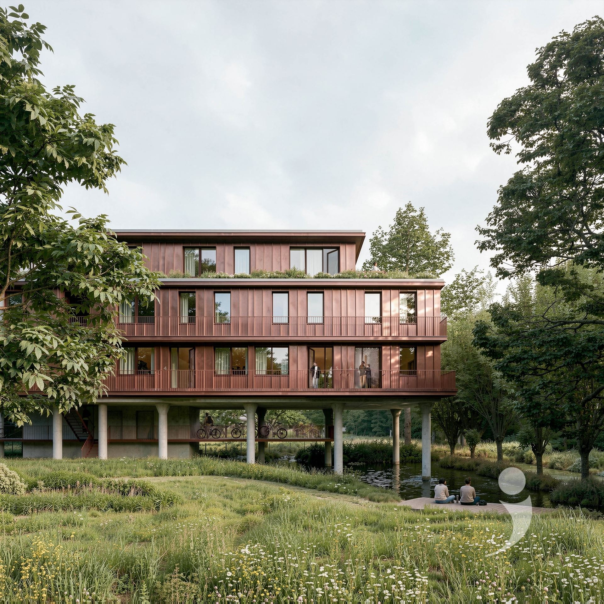 Architecturale duplex in groen Leuvens park - foto 4