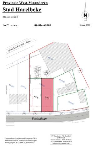 Mooi gelegen perceel bouwgrond - 401 m². 12 m x 33.40 m - geen bouwverplichtingen - alle nutsleidingen voorzien.