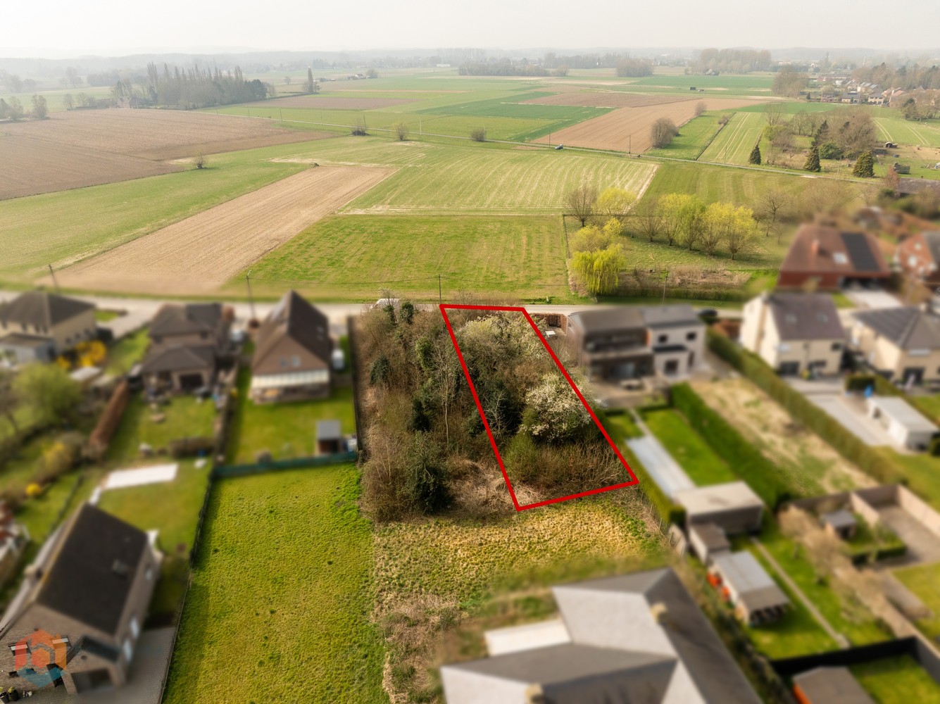 Bouwgrond van 619 m² voor halfopen bebouwing te Tildonk - foto 4