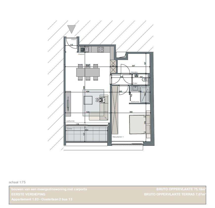 Te koop – 1-slaapkamerappartement in Residentie Angelus, Waregem! - foto 4