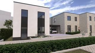 Moderne nog te bouwen woning op een perceel van 2are 11ca in een nieuwe verkaveling in zijstraat van de Grote Steenweg 59 te Zoutleeuw.<br />In totaal komen in deze verkaveling 12 nieuwbouwwoningen. Momenteel zijn er al 3 gebouwd en bewoond. Nu starten de werken van de volgende 3 woningen op de loten 2, 3 en 4.<br />De woning is een halfopen bebouwing en is als volgt ingedeeld. Op het gelijkvloers is er een inkomhal met trap naar verdieping, toilet, woonkamer opgedeeld in zithoek en eethoek, open ingerichte keuken, berging. Op de verdieping zijn er 3 slaapkamers waarvan 1 met dressingruimte, badkamer met ligbad, toilet, enkele lavabo en een berging. Naast de woning is er een carport. Terras en tuin zijn toegankelijk via een schuifraam in de woonkamer.<br />Vloer, keuken, badkamer en deuren zijn door architect en promotor gekozen en geïnstalleerd.<br />Deze woningen kunnen aangekocht worden aan 6% BTW (voor kopers die aan de voorwaarden voldoen).