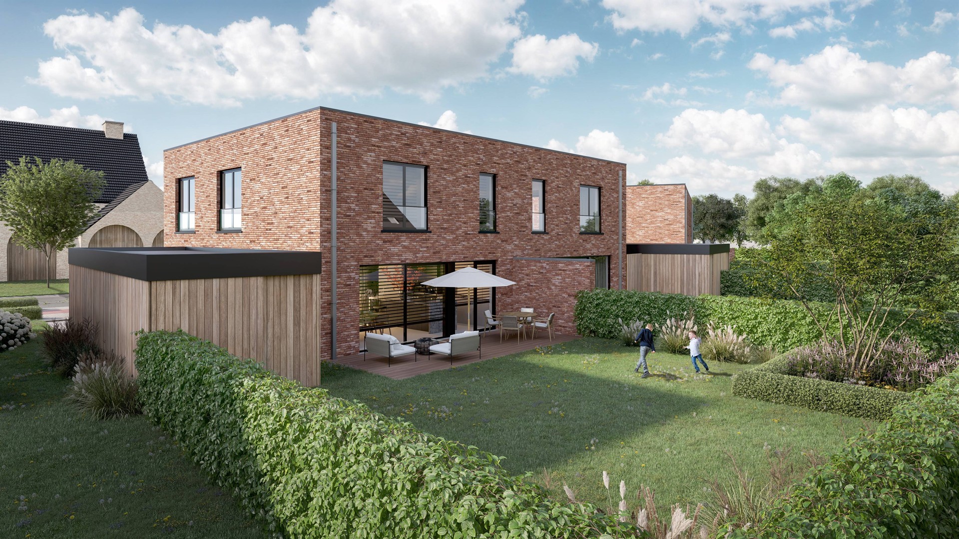 Halfopen nieuwbouwwoning in de Honzebroekstraat te Roeselare. - foto 2