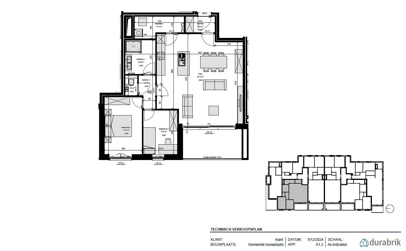 Appartement te koop in Berendrecht met 2 slaapkamers - foto 1