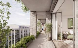 Dit moderne appartement in Antwerpen biedt een comfortabele woonruimte van 85 m², perfect voor wie op zoek is naar een combinatie van stijl en functionaliteit. Met twee ruime slaapkamers en een eigentijdse badkamer is het ideaal voor kleine gezinnen, koppels of professionals die genieten van het stadsleven. De lichte en open indeling zorgt voor een aangename sfeer en optimale benutting van de ruimte.<br /><br />Het pand is afgewerkt met hoogwaardige materialen en oog voor detail, wat zorgt voor een stijlvolle en duurzame woonomgeving. Dankzij de doordachte ontwerpen van STYFHALS en Harquitectes kan het appartement volledig worden aangepast aan uw persoonlijke wensen, waardoor uw droomhuis binnen handbereik ligt. De rustige binnentuin, ontworpen door landschapsarchitect Erik Dhont, biedt een groene oase waar u kunt ontspannen en genieten van de natuur midden in de stad.<br /><br />Gelegen in een levendige en groene buurt van Antwerpen, profiteert u van de ideale balans tussen rust en een centrale ligging. Met een aantrekkelijke BTW-regeling van 6% en een all-inverhuurservice voor investeerders is dit appartement niet alleen een aangename thuis, maar ook een waardevolle investering. Een unieke kans om comfortabel te wonen of te investeren in een groeiende vastgoedmarkt.
