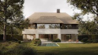 Living without compromises - turnkey, stylish and future proof<br /><br />Discover this exceptional new-build villa in an absolute prime location in Koningshof, where contemporary architecture, high-quality materials, and advanced techniques come together to form a unique whole. The house is fully turnkey and located on a beautifully landscaped, southeast-facing plot.<br /><br />Layout & Comfort<br />You are welcomed into a spacious entrance hall with a built-in cloakroom and guest toilet. Adjacent is an elegant office, ideal for working from home or a practice space.<br /><br />The light-filled living area of 65 m², with a cozy fireplace, seamlessly flows into the open living and dining kitchen, equipped with custom-made and top-class appliances. Thanks to the large windows, you can enjoy abundant daylight and direct access to the spacious, covered terrace and perfectly maintained garden.<br /><br />Also on the ground floor: a practical utility room and a double integrated garage.<br /><br />Floors full of space & luxury<br />On the first floor, there are four full-sized bedrooms, each with its own en-suite bathroom. The master bedroom (approx. 28 m²) is equipped with a stylish dressing room. A separate laundry room and linen room provide extra convenience.<br /><br />The top floor houses an impressive multifunctional space of approx. 130 m² - perfect as a fitness room, hobby room, relaxation room, or office.<br /><br />Sustainability & Technology<br />This villa is fully future proof thanks to:<br /><br />Heat pump<br />Ventilation system type D<br />9 solar panels<br />Rainwater recovery system<br /><br />Price<br />Land share: € 750,000 + 12% registration fees<br />Construction share: € 1,600,000 + 21% VAT<br />Total investment in absolute top class: € 2,350,000*