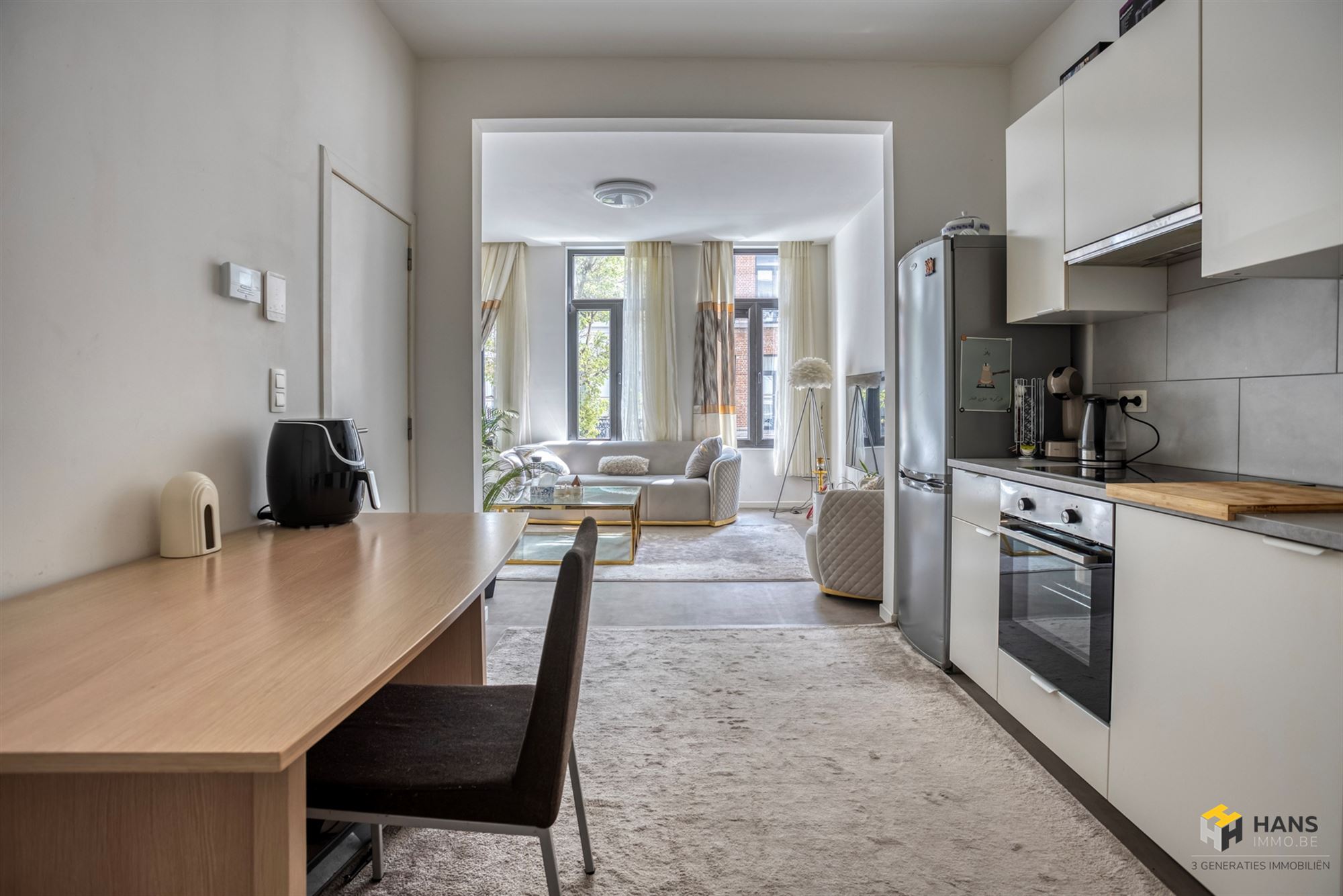 Instapklaar appartement (66 m²) met 1 slaapkamer en bureau in Antwerpen (2018).  - foto 3