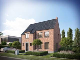 Deze prachtige, landelijke nieuw te bouwen woning wordt gebouwd in een rustige straat nabij het centrum van Houthulst op een grondoppervlakte van 848 m².<br /><br />Op het gelijkvloers wordt de woning voorzien van een inkomhal met gastentoilet. De open keuken sluit aan bij de eetplaats, palend aan de keuken wordt een grote berging voorzien die eveneens bereikbaar is van buitenaf.<br /><br />Op de eerste verdieping zijn er 3 slaapkamers. De grootste slaapkamer is uitgerust met een ruimte voor een dressing. De badkamer wordt voorzien van een ligbad, douche en een dubbel lavabomeubel, daarnaast vinden we op de bovenverdieping een afzonderlijk toilet.<br />De woning heeft de mogelijkheid om nog een vaste trap naar de zolder te voorzien (eventueel in te richten als extra slaapkamer, speelzolder of bureau).<br /><br />De villa wordt volledig afgewerkt met mooie materialen zoals o.a. maatkeuken inclusief toestellen en een natuurstenen werkblad, vloerverwarming op het gelijkvloers en de eerste verdieping aangestuurd door middel van een warmtepomp (water/lucht), laminaat in de slaapkamers, zonnepanelen, oprit, terras, eiken trap, regenwaterpomp in de put ... De keuzes voor de afwerking zijn volledig naar smaak van de kopers.<br />De woning biedt de mogelijkheid tot het plaatsen van een carport.<br />Interieurfoto's zijn als voorbeeld van een gelijk(w)aardige woning. <br />Grondoppervlakte : 848 m² / E-peil : max. 30 / Prijzen excl. btw en registratiebelastingen<br /><br />Voor meer informatie of bezoek aan onze kijkwoning, contacteer BOUW BOSSU op het nummer 0496 101 201 - www.bouwbossu.be