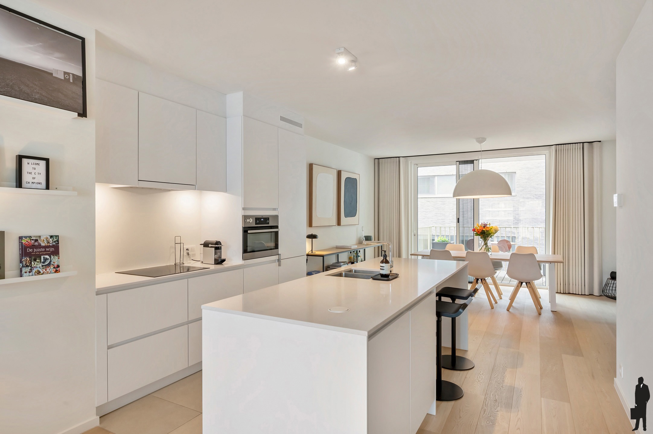 Licht 2-slpk appartement met 2 terrassen in Residentie Leopold - foto 4