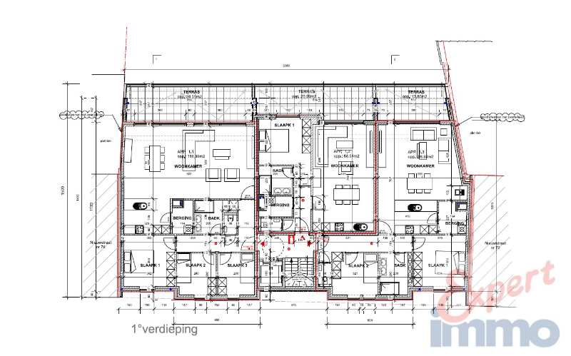 1ste verdieping stijlvol appartement (1 slpk) met garage in Residentie Monique, Desselgem, TE HUUR via EXPERT-IMMO - photo 5