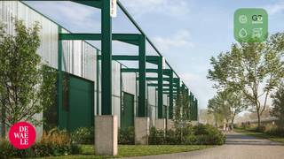 SME unit of 279 m². “RE|CORE” business park, on the former Recorsite. Here, SME units with areas ranging from 256 m² to 433 m² are offered. These units are ideally located next to both the Great Ring of Hasselt and the E313.Possibility to provide office space (ground floor or height). The units are delivered to CASCO. Any further finishing/furnishing can be discussed with the client. 2 private car parks are included. (see ground and façade plan, implantation plan, specifications, price list, attached brochure).These SME units are suitable for storage, workshops, showrooms, production areas,... whether or not combined with office spaces. Expected delivery in Q1 2025. Unit 1, the front building, which overlooks the Hasselt Ring, offers 724m² of office space on top of 622m² of warehouse space.The units have a clear height of at least 6 m and are equipped with a sectional gate (min 4 m x 4.20 m), skylight with a smoke shutter, polyconcrete floor (with a load capacity of 1,000 kg/m²), fire detection and heat pump. private parking is included. There is also the possibility to install solar panels and connect them to the heat network. The business units will comply with the applicable EPB regulations for industrial buildings.Retail price: 361.500, -EURHeating network connection cost: 4,743, -EURRelevant documents are also available on our website www.dewaele.com