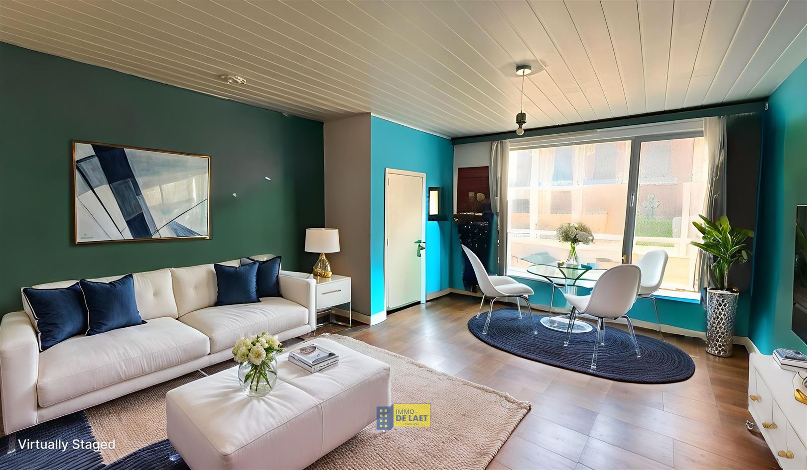 Gelijkvloers appartement met 1 slaapkamer en tuin - foto 4