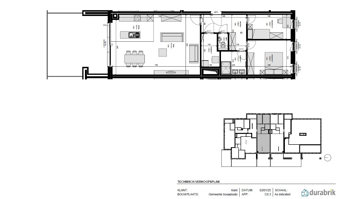 Appartement te koop in Berendrecht met 2 slaapkamers - foto 2