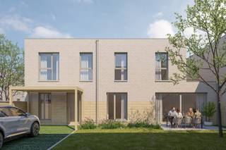Moderne halfopen energiezuinige woning (195 m²) met 5 slaapkamers, 1 parkeerplaats aan de woning en een tuin met oost-oriëntatie. <br />Deze halfopen woning wordt gebouwd in een moderne, hedendaagse stijl. Deze patiowoning beschikt over een perceel van 195 m² is voorzien van vloerverwarming en een warmtepomp. Op het gelijkvloers vind je de inkomhal met apart gastentoilet, bureau, berging, leefruimte en keuken. Op de eerste verdieping vind je 5 slpk., een apart toilet en 2 badkamers.<br /><br />Meer info? Contacteer ons via 03 808 15 31 of bekijk matexi.be/deurne