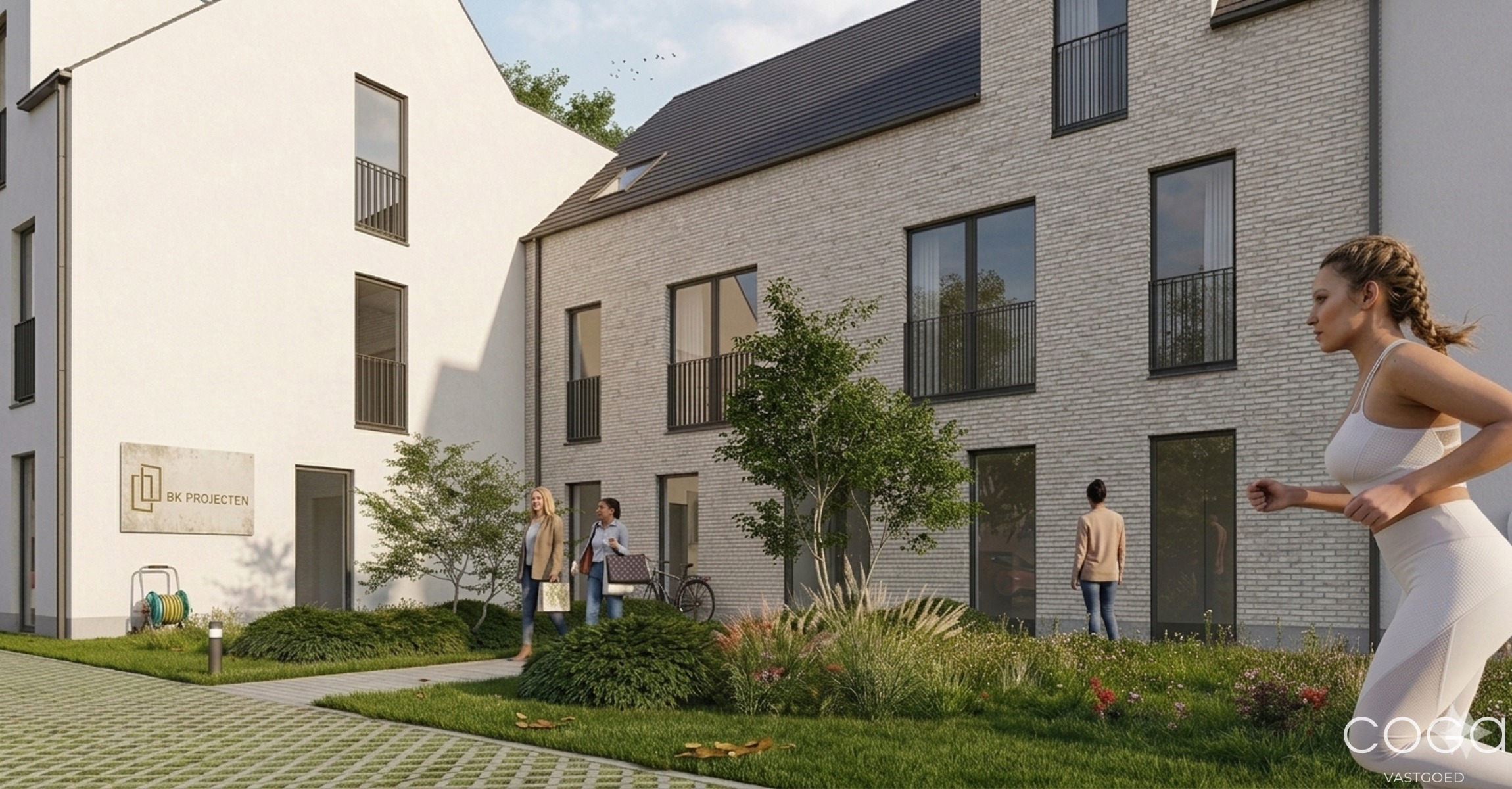 Gelijkvloers nieuwbouwappartement, 2 slaapkamers + zuidtuin - foto 1
