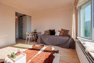 <p><span>In de karaktervolle </span><span>Résidence Estoril</span><span> aan de Doornelei vinden we deze </span><span>volledig gerenoveerde</span><span> studio. De ligging is bijzonder centraal, op wandelafstand van het Koning Albertpark, Brouwerij De Koninck, de Markgravelei en verschillende campussen. Ook winkels, openbaar vervoer en belangrijke invalswegen bevinden zich vlakbij.</span></p><p><span> </span></p><p><span>De studio is gelegen op de </span><span>6de verdieping</span><span> en geniet van veel natuurlijke lichtinval en een mooi open uitzicht over het groen van Domein Hertoghe. Met een bewoonbare oppervlakte van </span><span>ca. 38 m² </span><span>(volgens EPC) vormt dit een interessante studio voor starters, ouders van studerende kinderen of investeerders. De studio werd pas volledig gerenoveerd. Ook de ramen en het dak van het gebouw werden reeds vernieuwd.</span></p><p><span> </span></p><p><span>Indeling</span><span>:</span></p><p><span>gelegen op de 6de verdieping</span></p><p><span>lichtrijke leefruimte </span></p><p><span>aparte slaaphoek</span></p><p><span>open keuken</span></p><p><span>badkamer met douche, lavabo en toilet</span></p><p><span> </span></p><p><span>Algemeen gebouw</span><span>:</span></p><p><span>lift aanwezig</span></p><p><span>gemeenschappelijke verwarming en water</span></p><p><span>dak vernieuwd</span></p><p><span>vernieuwde ramen met HR-beglazing</span></p><p><span> </span></p><p><span>Troeven</span></p><p><span>recent volledig gerenoveerd</span></p><p><span>mooi open groen uitzicht</span></p><p><span>veel natuurlijke lichtinval</span></p><p><span>centrale ligging nabij winkels en openbaar vervoer</span></p><p><span>EK conform</span></p><p><span>Asbestvrij</span></p><p><span>verhuurd aan €1.000 + kosten</span></p><p><span> </span></p><p><span>Ben jij geïnteresseerd in deze gerenoveerde studio te koop op een toplocatie in Antwerpen, ben je op zoek naar ander vastgoed of wens je de waarde van jouw eigendom te kennen? Dan ben je bij BOLT immo aan het juiste adres! Wij helpen jou graag verder.</span></p><p><span> </span></p>