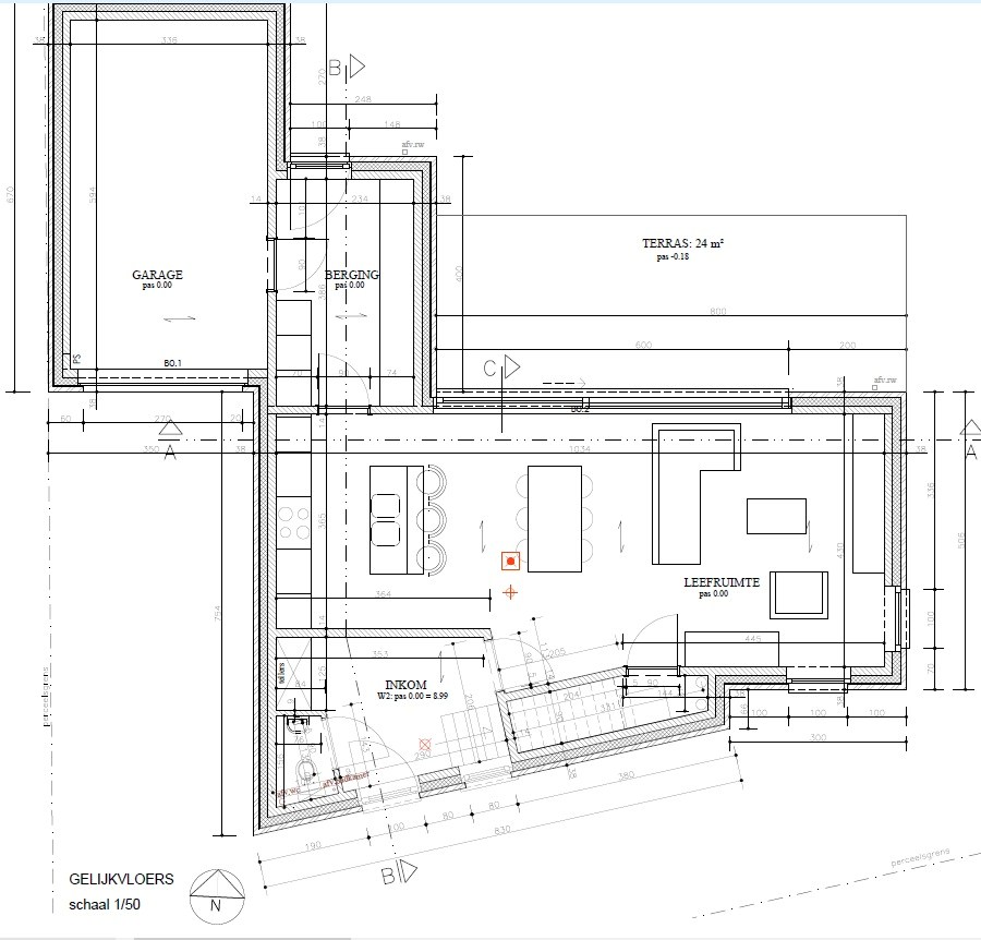 Nieuwbouwwoning met 3 slaapkamers inpandige garage , terras en tuin - foto 4