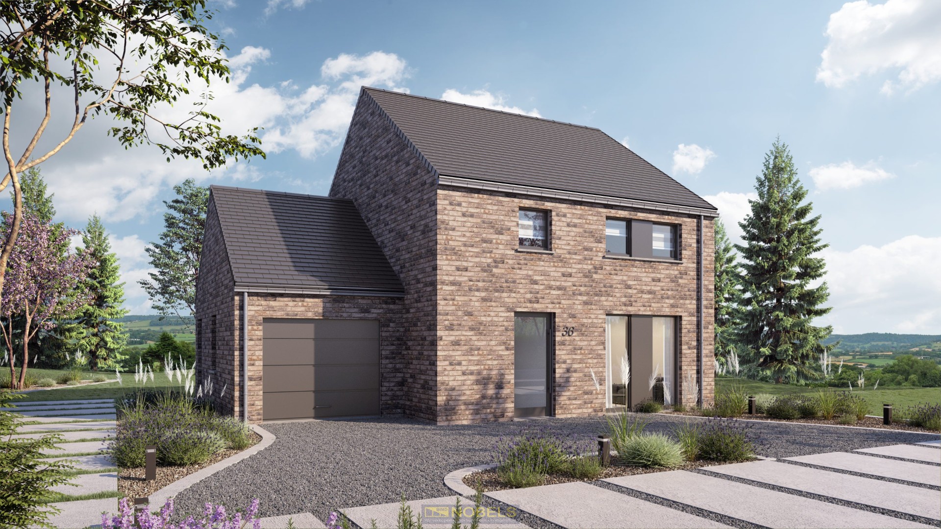 Te koop, nieuw te bouwen villa op mooi stuk grond (2.154m²) te Maarkedal - foto 1