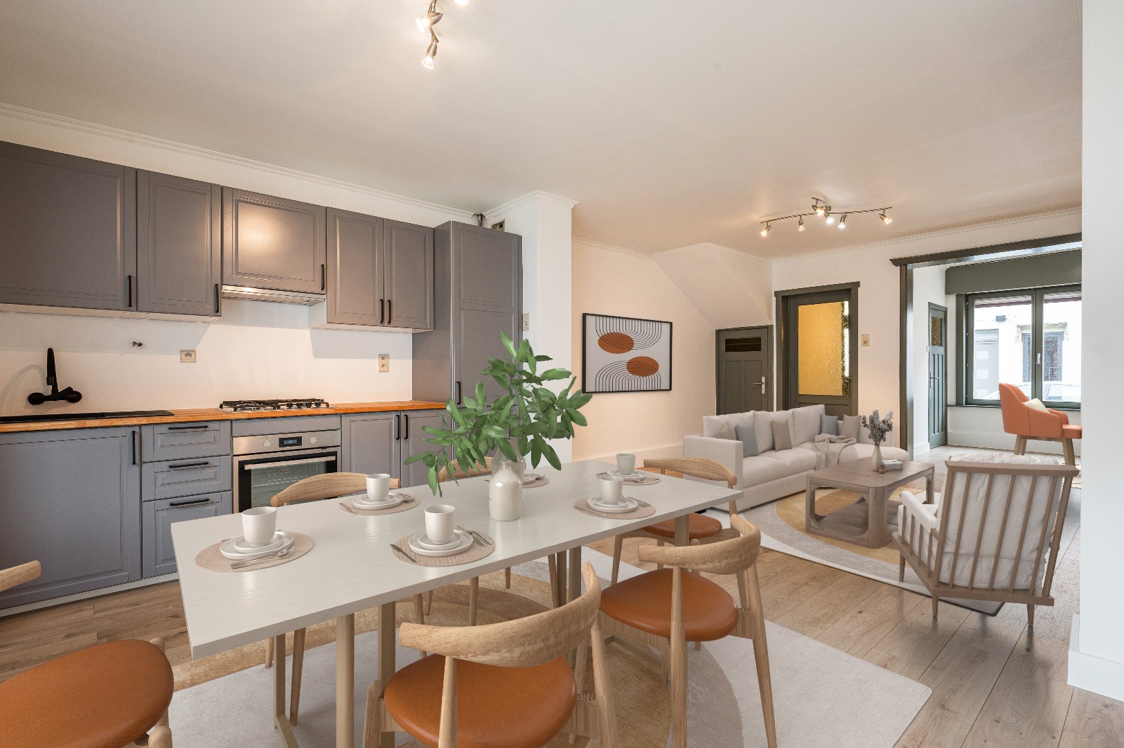 Charmante rijwoning met koer in Zottegem - foto 4