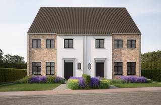 Landelijke eengezinswoning gelegen in een rustige, residentiële omgeving. Deze halfopen bebouwing wordt casco geleverd: in ruwbouw, water...