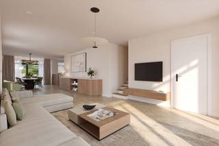 <p><span>Nieuwbouwwoning aan 6% BTW!</span></p><p><span> </span></p><p><span>Belangrijkste troeven:</span></p><p><span>- Prachtige landelijke nieuwbouwwoning met unieke uitstraling</span></p><p><span>- Volledig kwalitatief afgewerkt</span></p><p><span>- Vrije keuze qua afwerking volgens lastenboek</span></p><p><span>- Voorzien van warmtepomp met vloerverwarming en -koeling</span></p><p><span>- Ideale oriëntatie voor tuin en terras</span></p><p><span>- De prijs is voor de volledig binnen en buiten afgewerkte woning!</span></p><p><span>- Verkoop onder slechts 6% BTW!</span></p><p><span> </span></p><p><span>Wenst u meer info of een vrijblijvende bezichtiging, contacteer dan ons kantoor op het nummer 014 39 99 99 en wij helpen u graag verder.</span></p>