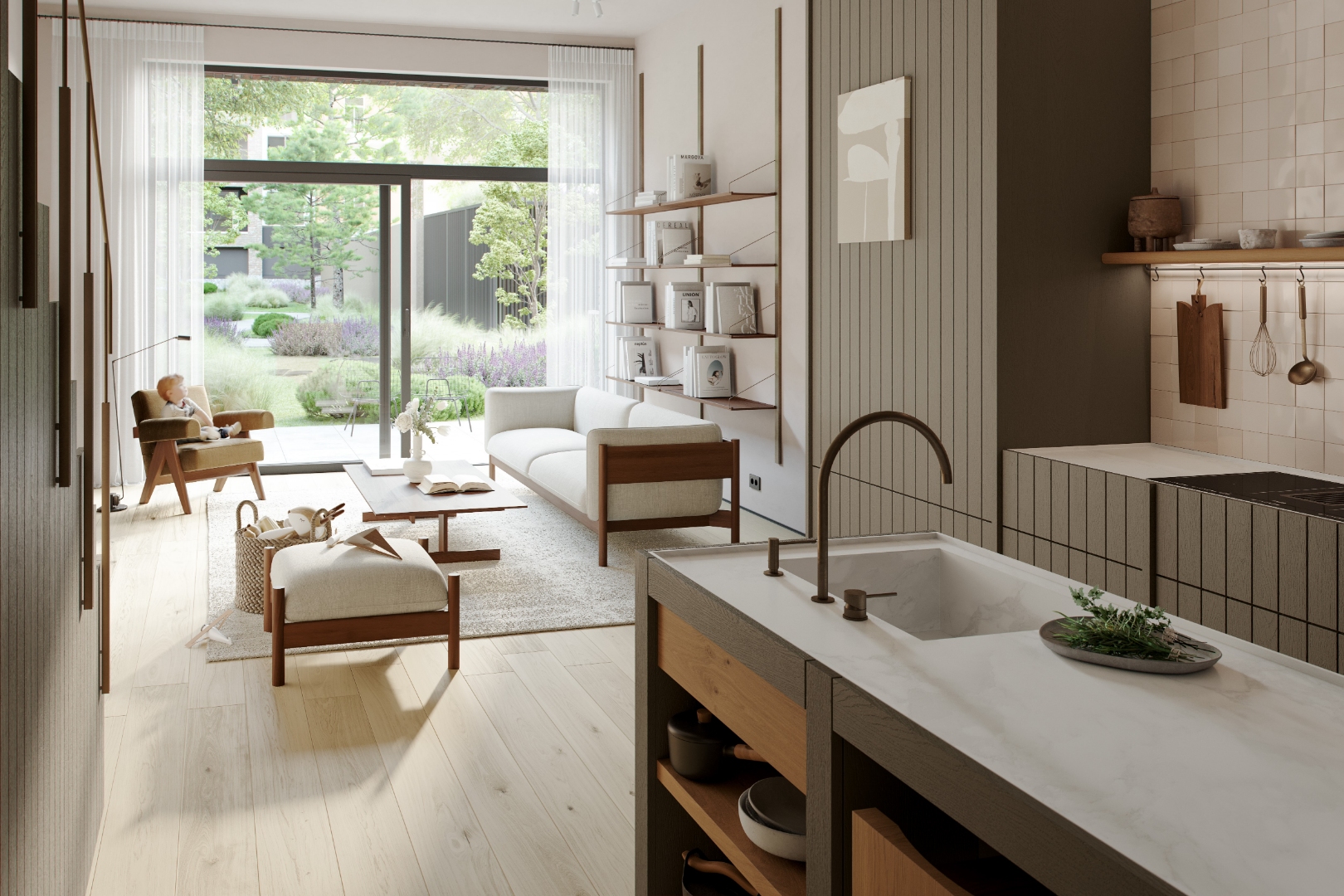 Maisonnette met 3 kamers en zonneterrassen - foto 1
