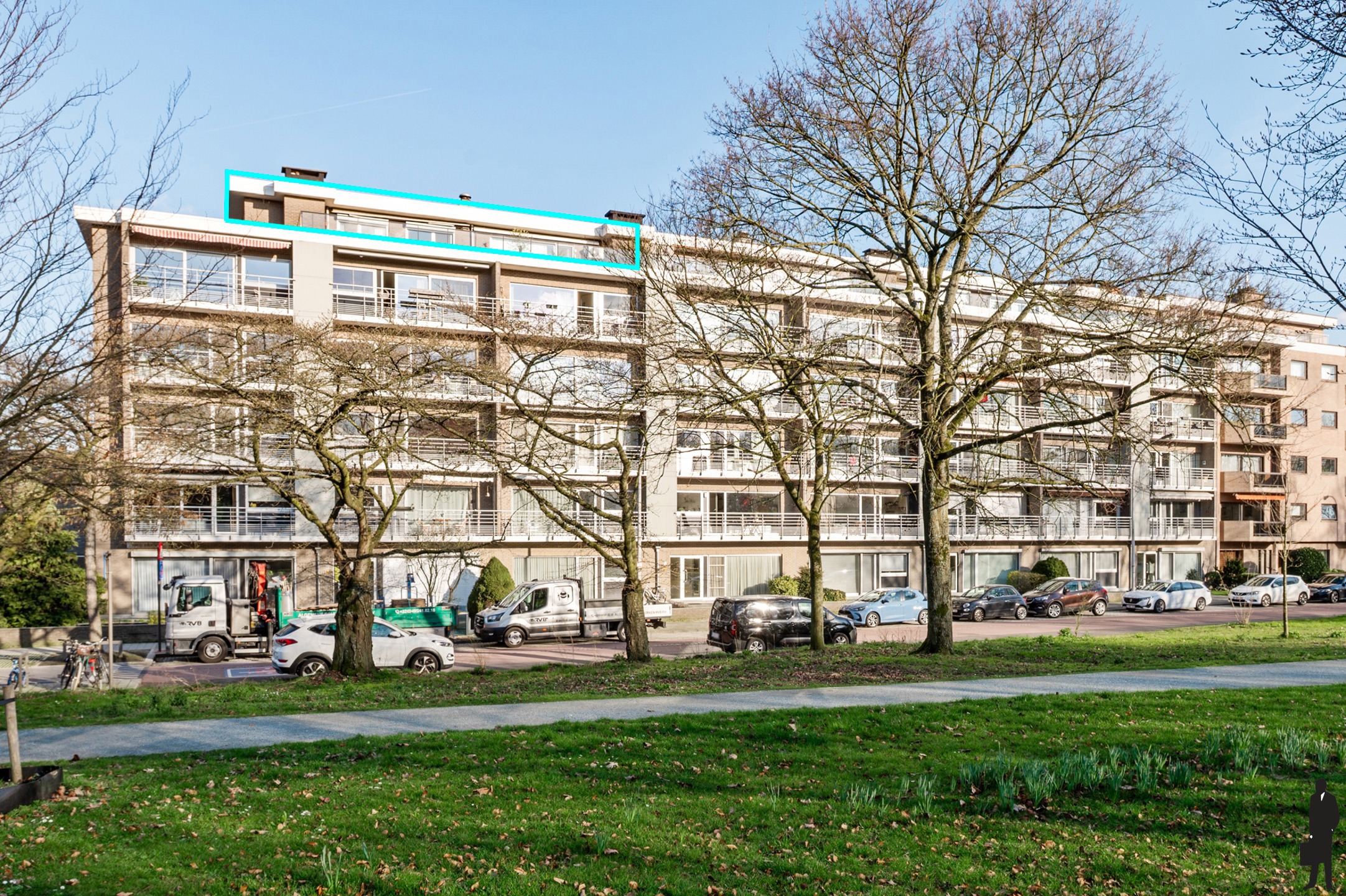 Penthouse met parkzicht &amp; zonneterras in Berchem - foto 4