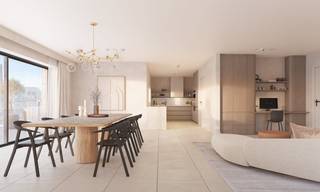 Het appartement beschikt over een bewoonbare oppervlakte van 87 m² en een ruim, zonnig terras van maar liefst 20 m², ideaal om te genieten van rust en buitenruimte.<br /><br />De indeling is praktisch en doordacht:<br />- Een volledig uitgeruste keuken met moderne afwerking<br />- Lichtrijke leefruimte met toegang tot het terras<br />- 2 volwaardige slaapkamers<br />- Een volledig uitgeruste badkamer<br />- Een praktische bergruimte<br /><br />Dankzij de gunstige ligging bevindt het centrum van Kortrijk zich op wandel- en fietsafstand, terwijl ook de belangrijkste invalswegen vlot bereikbaar zijn. Dit maakt het appartement ideaal voor zowel eigen bewoning als investering.<br /><br />Verplichte aankoop van een ondergrondse garagebox. <br /><br />Bent u op zoek naar een energiezuinig nieuwbouwappartement met terras op een topligging in Kortrijk? Dan is dit gelijkvloers appartement in Sluis 9 zeker een bezoek waard.<br /><br />Contacteer Alissia Dewitte - 0472 18 64 21 of Sarah Hanson - 0493 25 46 80 - voor het inplannen van een bezoek of meer info. <br /><br />Deze AI-visualisaties zijn bedoeld als inspiratie. Er werd geen rekening gehouden met technische specificaties, stedenbouwkundige voorschriften of de concrete mogelijkheden tot realisatie.<br />