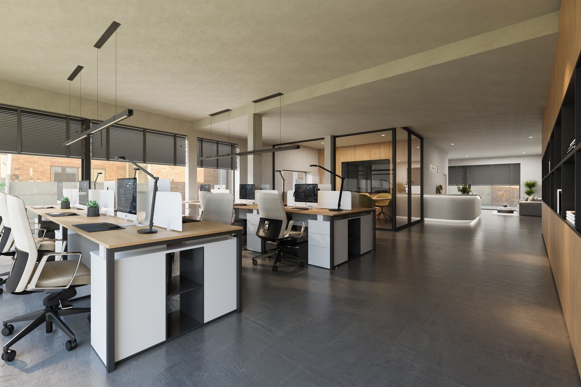 HANDELSRUIMTE VAN 195M² MET GROTE RAAMPARTIJEN, OPEN STRUCTUUR VOOR TALLOZE MOGELIJKHEDEN EN RUIME PARKEERMOGELIJKHEDEN AAN DE ACHTERZIJDE - foto 5