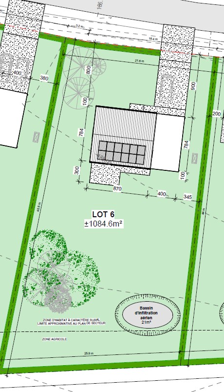 Terrain de 1085 m² | Permis en main et libre de constructeur - photo 4