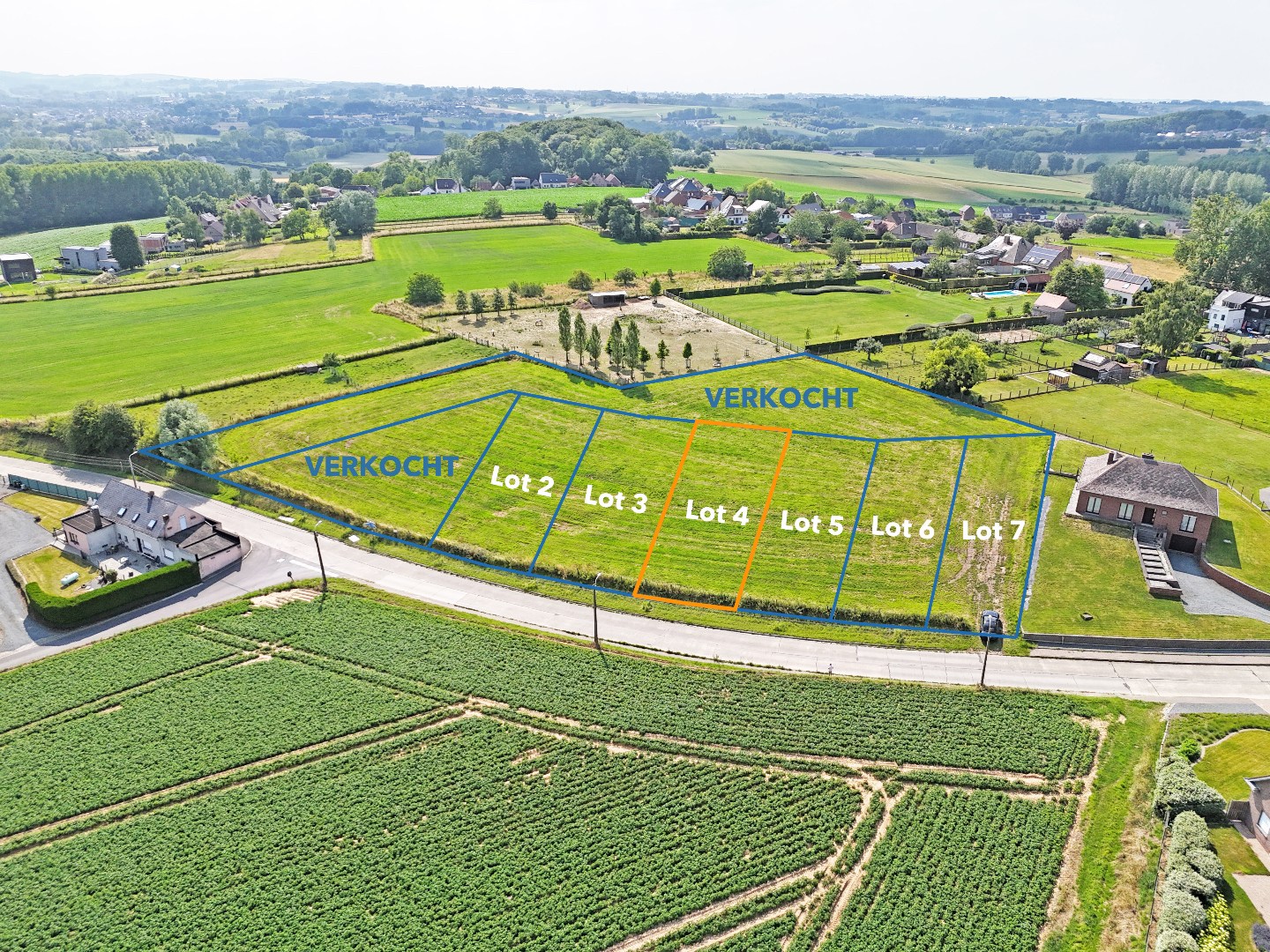 Bouwgrond voor open bebouwing op +/- 8 are te Zottegem - foto 1