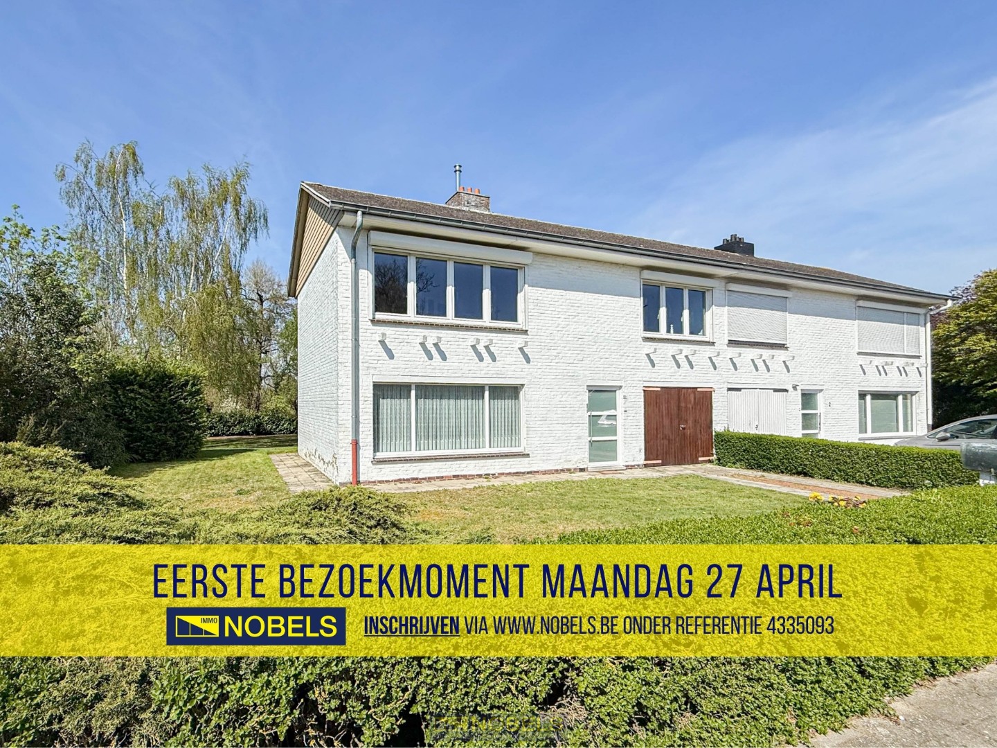 Te koop, te renoveren halfopen bebouwing met tuin en garage - foto 1