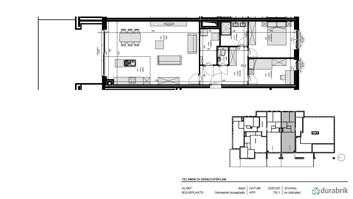 Appartement te koop in Berendrecht met 2 slaapkamers - foto 2